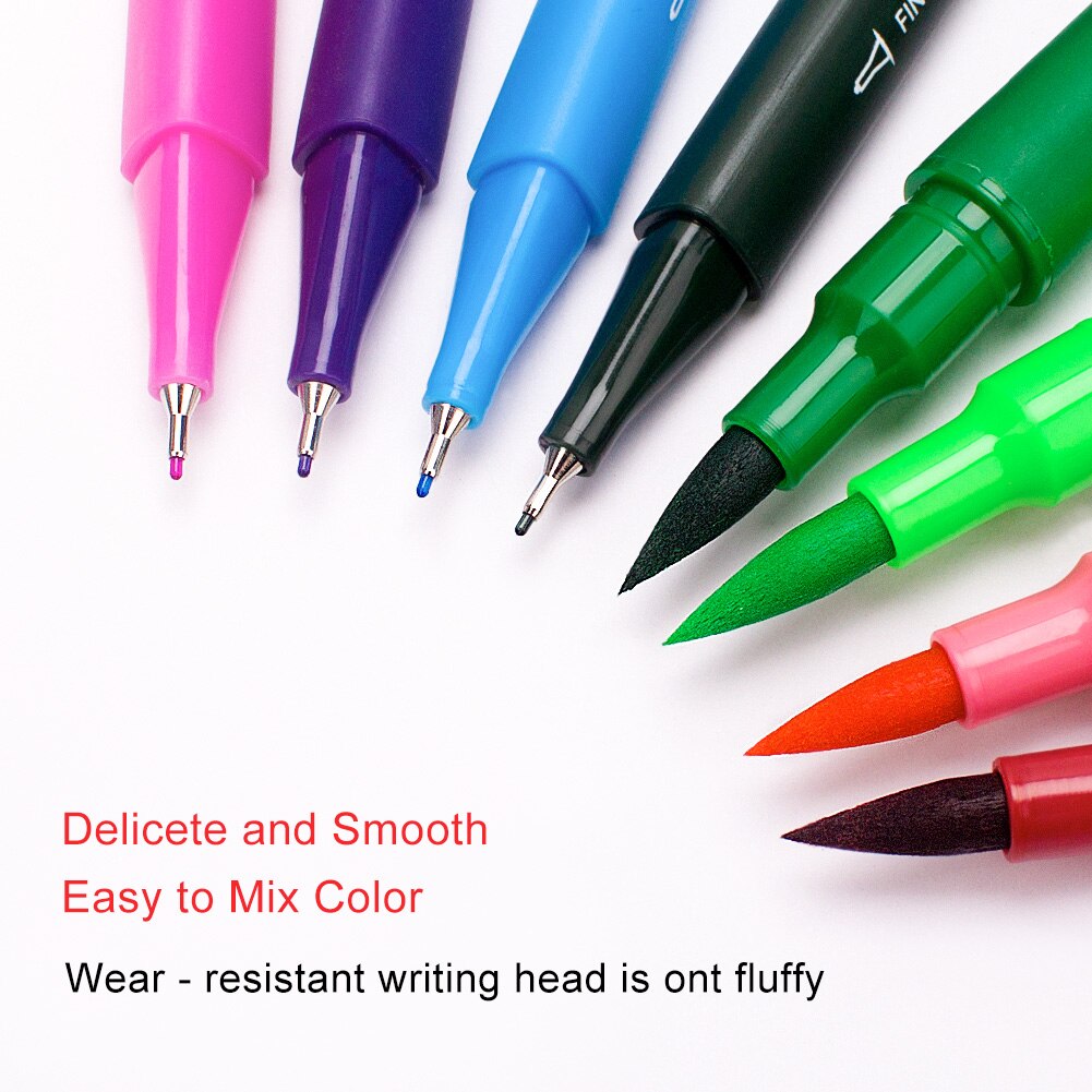 Aquarell Marker Waschbar Stift Skizzieren Malerei Dual Pinsel Pen-Set Weichen Permanent Marker 48 60 72 100 Farben Für Kunst zeichnung