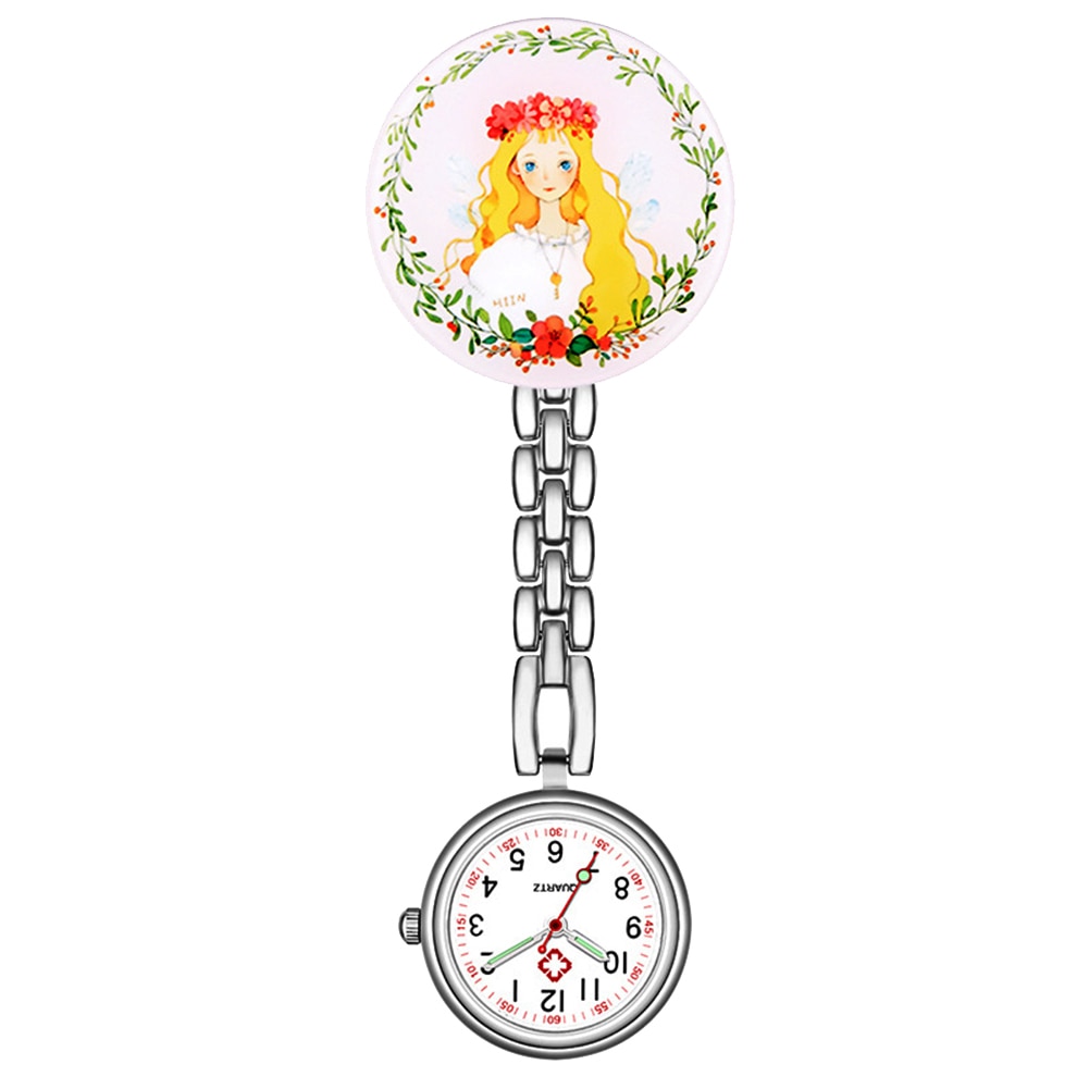 Reloj colgante Retro para mujer, accesorio de pulsera resistente al agua, con Clip de cuarzo Digital, tipo FOB, reloj de enfermera y Doctor, luminoso