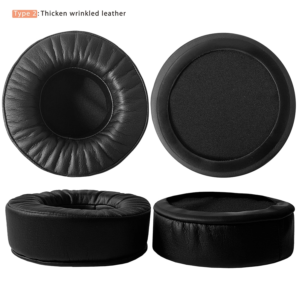 NullMini Ersatz Ohrpolster für Superlux HD681 HD681B HD681EVO HD681F Kopfhörer Leder Hülse oder Samt Kopfhörer Ohrenschützer