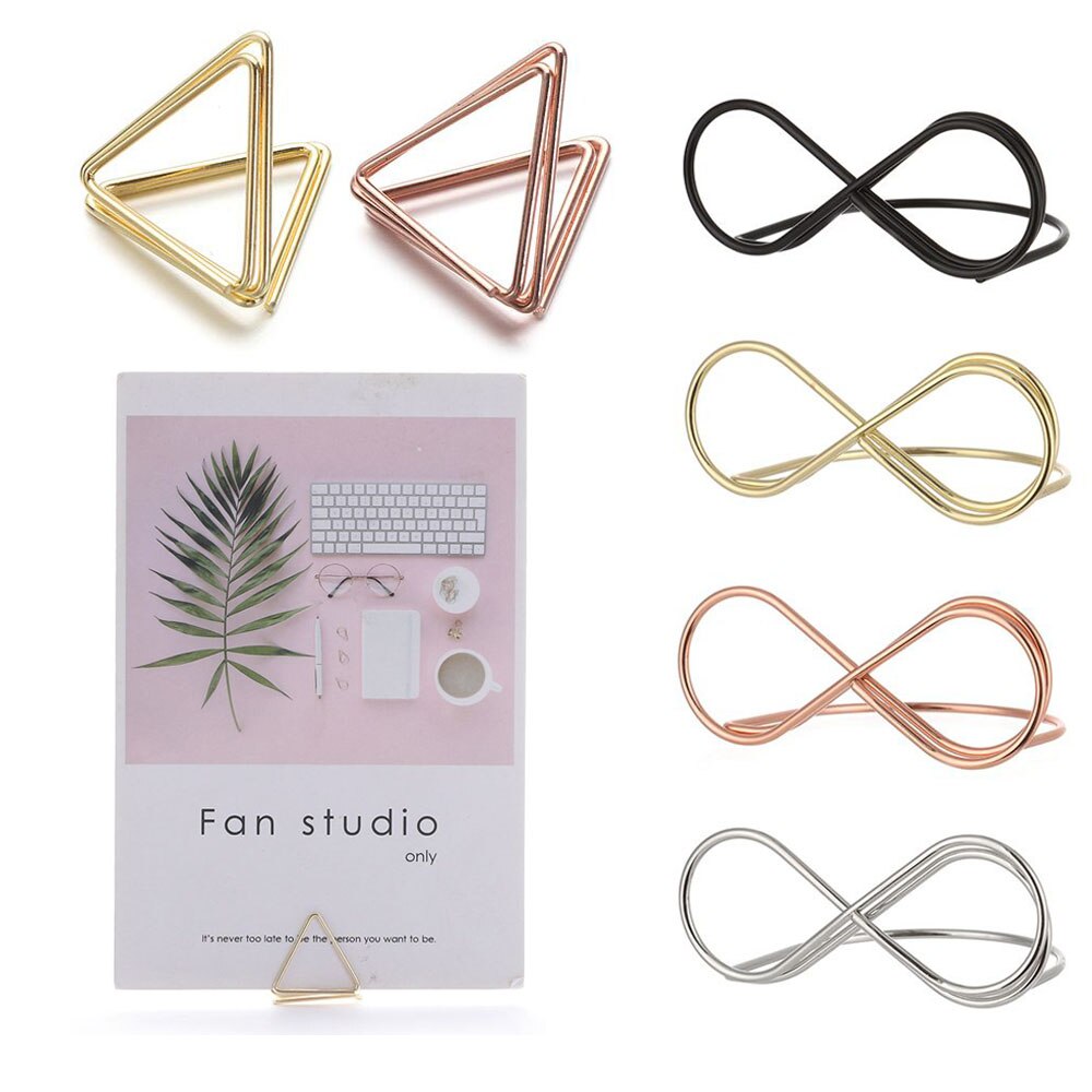 1PC Metal Clamps Stand Wedding Table Number Holder Stands Name Seating Labels Placecard Clips Photo Picture Display