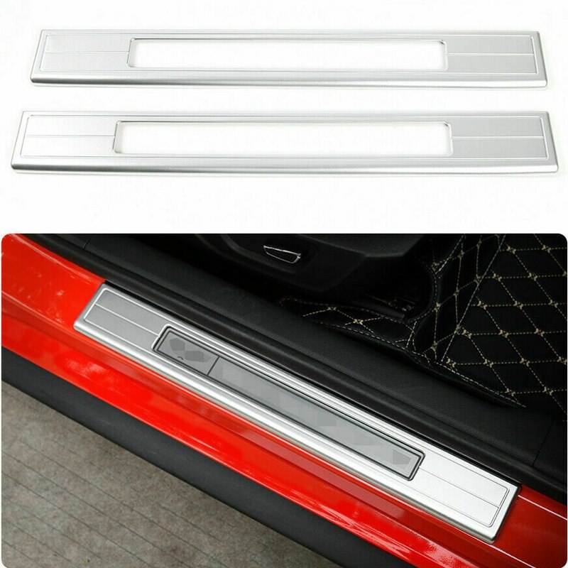 Car Aluminium Alloy Door Sill Protector Scuff Plate Entry Guard for Ford Mustang