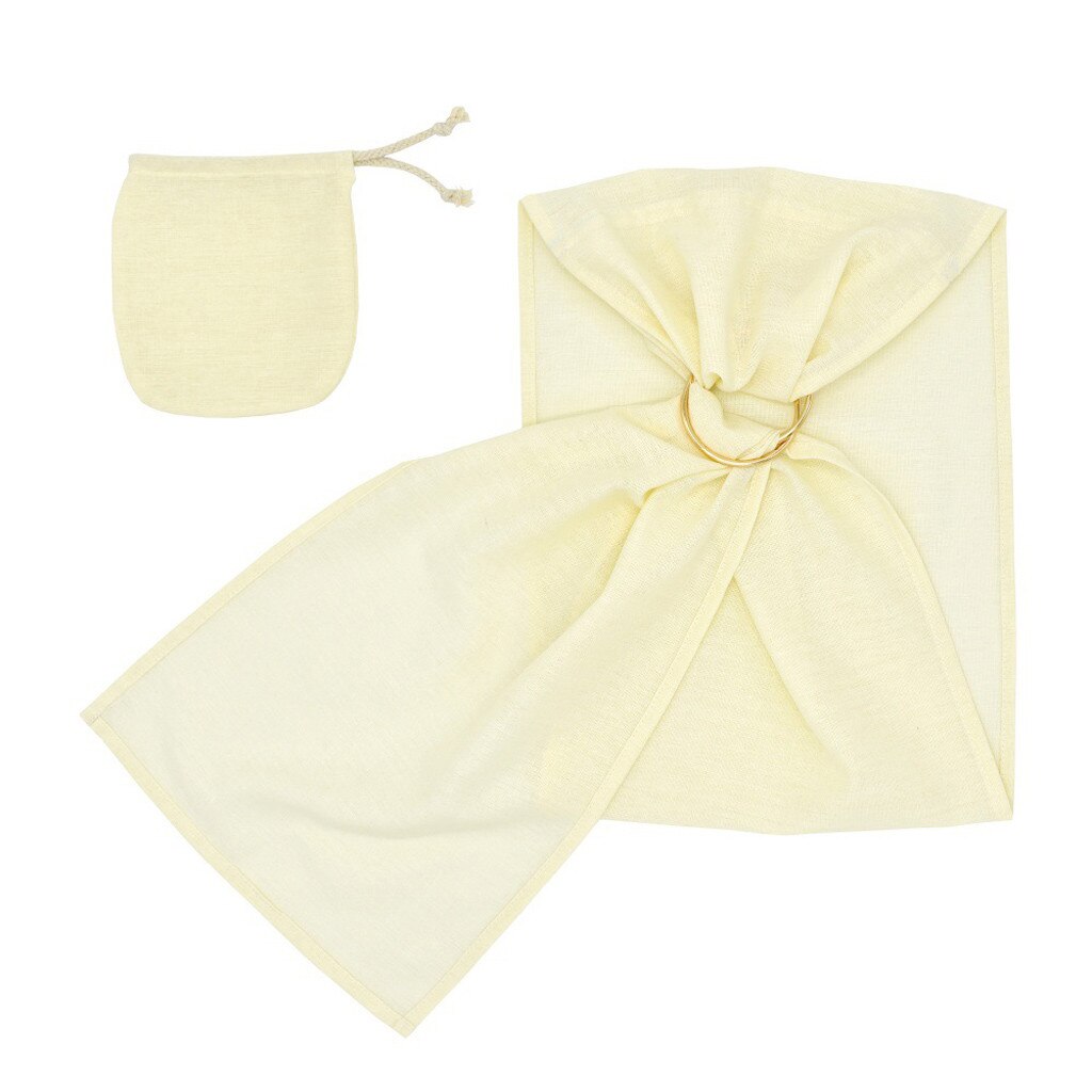 Toddler Baby Linen Solid Doll Carrier Doll Ring Sling Children's Toy Ring Sling: Yellow
