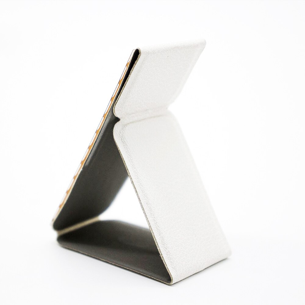 Universal Tablet Stand For Android Tablet Stand Hand-free Support Portable PU Kickstand Ultra Slim Folded For iPad Multi-angle: White