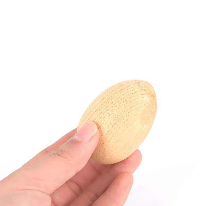 2 uds. Agitadores de huevos de madera instrumentos musicales de percusión SONAJA rítmica para bebés y niños