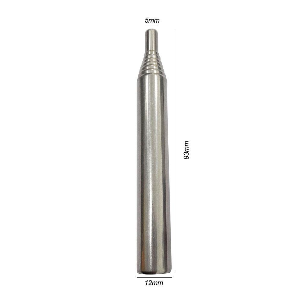 Fuelle de bolsillo de acero inoxidable, herramienta de chorro de aire plegable para acampada, senderismo, equipo de cocina