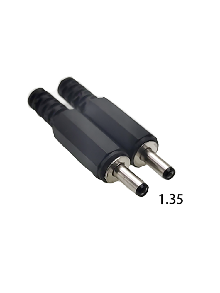DC002 3,5mm x 1,35mm männlich DC Energie Stecker Jack Adapter stecker kunststoff Adapter 1.35*3,5mm DIY männlichen Adapter Block: 3.5x1.35 / 2 Stück