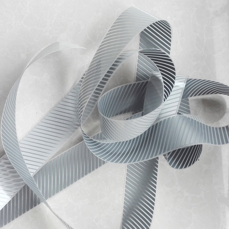 1M Heat Transfer Vinyl Film Reflective DIY Tape Ribbon Iron On Fabric Clothes High Visibility Traffic Safety Materials