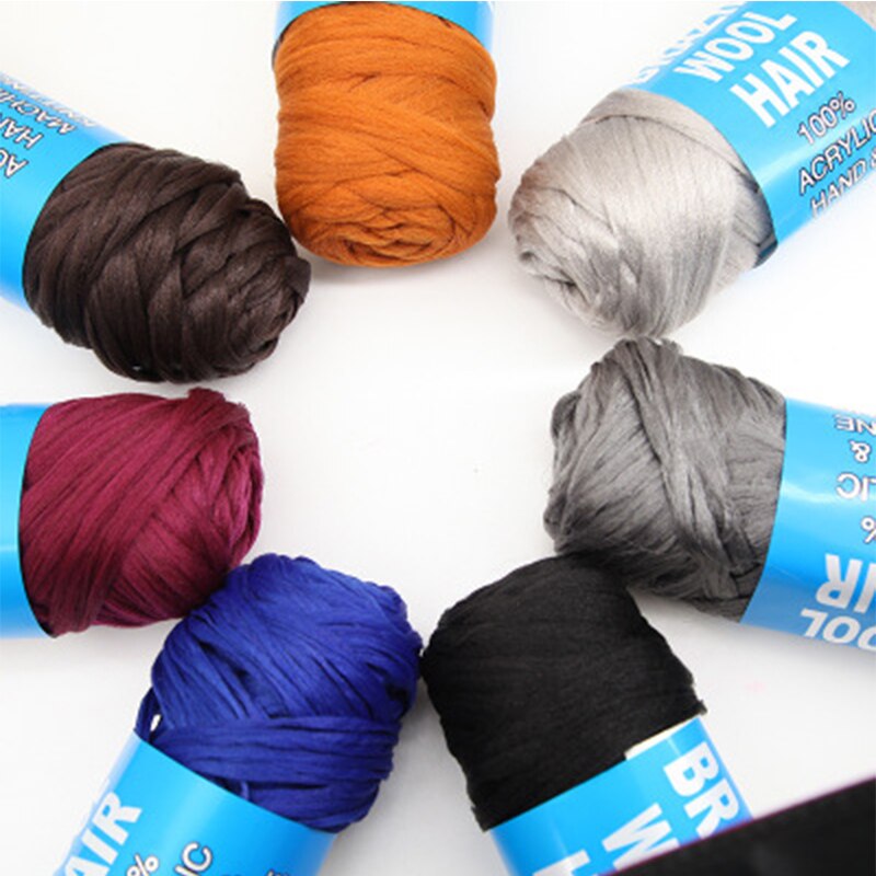 Hilo de lana para el pelo, accesorio para el cabello de , para trenzado, accesorio para el cabello, 80g