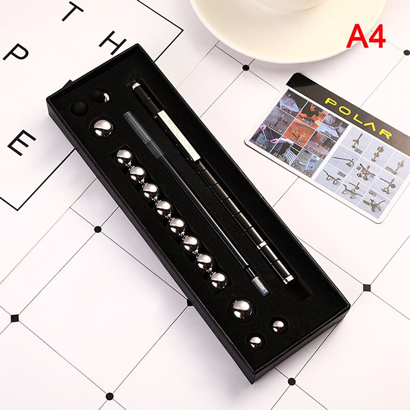 Metalen Magnetische Pen 1.0Mm Gel Pen Telefoon Touch Pen Modulaire Denken Inkt Decompressie Speelgoed Kantoorbenodigdheden: -A4