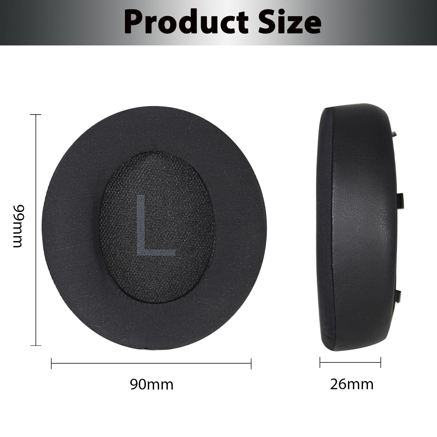 Ersättningsöronkuddar med kylgel för anker soundcore space  q45 brusreducerande hörlurar, bekväma, uppfriskande öronkuddar