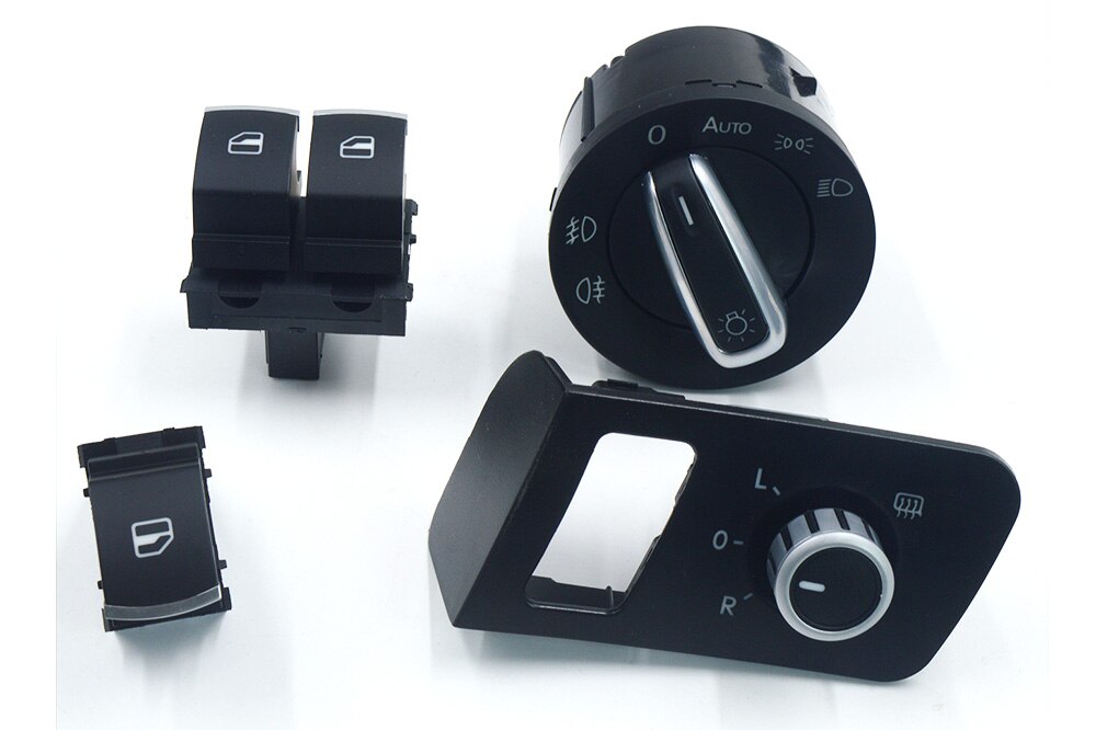 Interrupteur de miroir de fenêtre, pour VW Touran Caddy 2003 – , 1F0959855: A no door lock