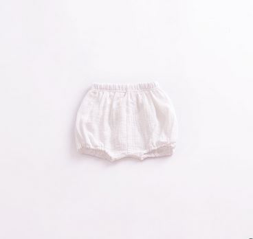 Sommer baby pige shorts baby pige solide løstsiddende korte bukser pige sommer tøj baby pige bloomers: Hvid / 18m