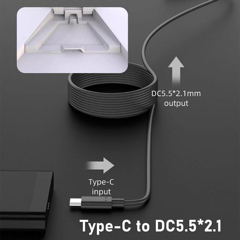 Cabo de alimentação usb-c para carregamento rápido dc/dc para carregamento rápido do starlink mini, 20v prova d'água, para uso externo 2/3/5/10m cabo de alimentação para starlink mini.