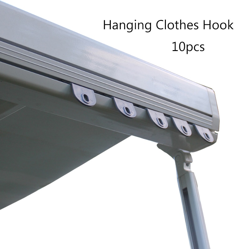 10x gancho para colgar ropa gris para toldo de caravana gancho para toldos de RV Awings Camper Awing
