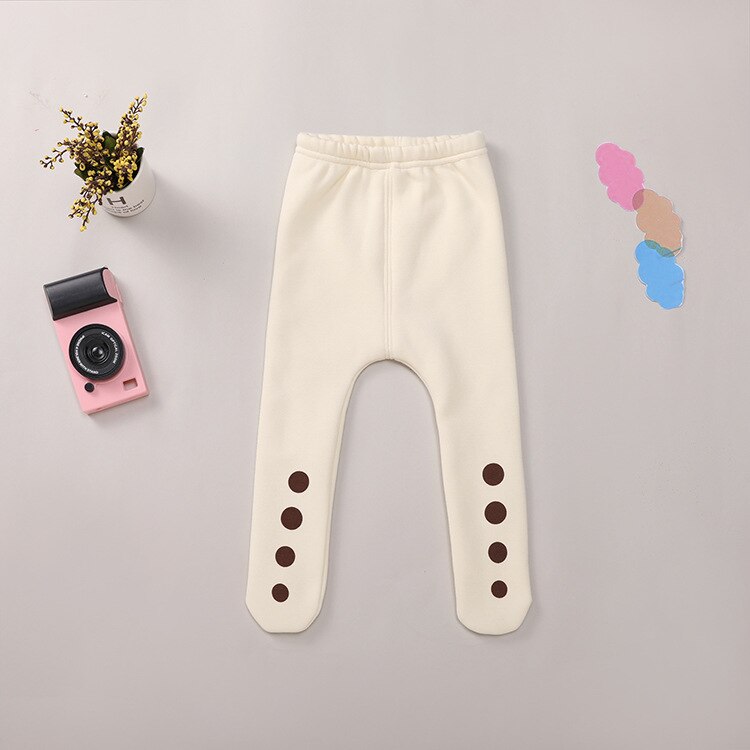 Kids Pants Spring Autumn Cotton Pants Toddlers Dot Print White Clothes Infant Boys Girls Comfortable Elastic Leggings