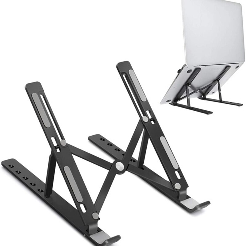 Laptopstandaard voor macbook pro air notebook, opvouwbare laptophouder van aluminiumlegering, laptophouder voor notebook: A