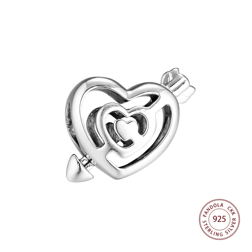 100% 925 Sterling Zilver Pad Naar Liefde Kralen Voor Sieraden Maken Past Vrouwen Bedels Zilver 925 Originele Armband Valentijnsdag dag