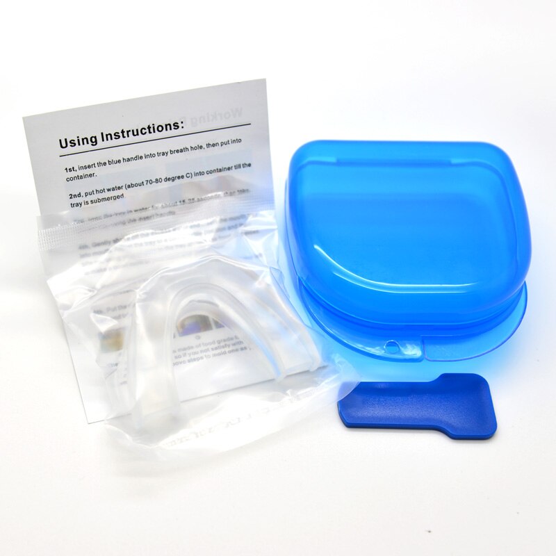 3 In 1 Night Guard Anti Snurken Stop Slijpen Tanden Gum Shield Snore Stopper Anti Snurken Slaap Steun Apparaat Fornatural slaap: Opp Bag Packing
