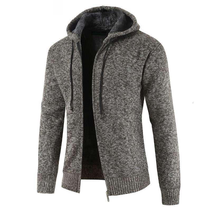 Winter zur Seite fahren männer Warmen Verdicken Einfarbig lässig betroffen Mit Kapuze zur Seite fahren Mann Streetwear Wilden zur Seite fahren Jacke Männer Kleidung: Kaffee / M