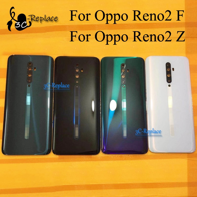 For oppo reno 2 f cph 1989 /  reno 2 z global cph 1945 pckm 80 bak batterideksel dørhusveske bak glasslinsedeler
