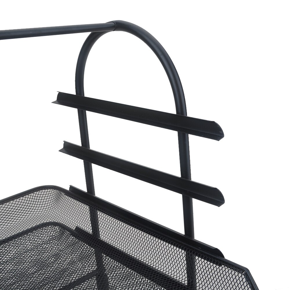 4-- lags dokument brevpapir arkivbakke sortering kontor papirvarer desktop organizer holder hylde metal mesh sort