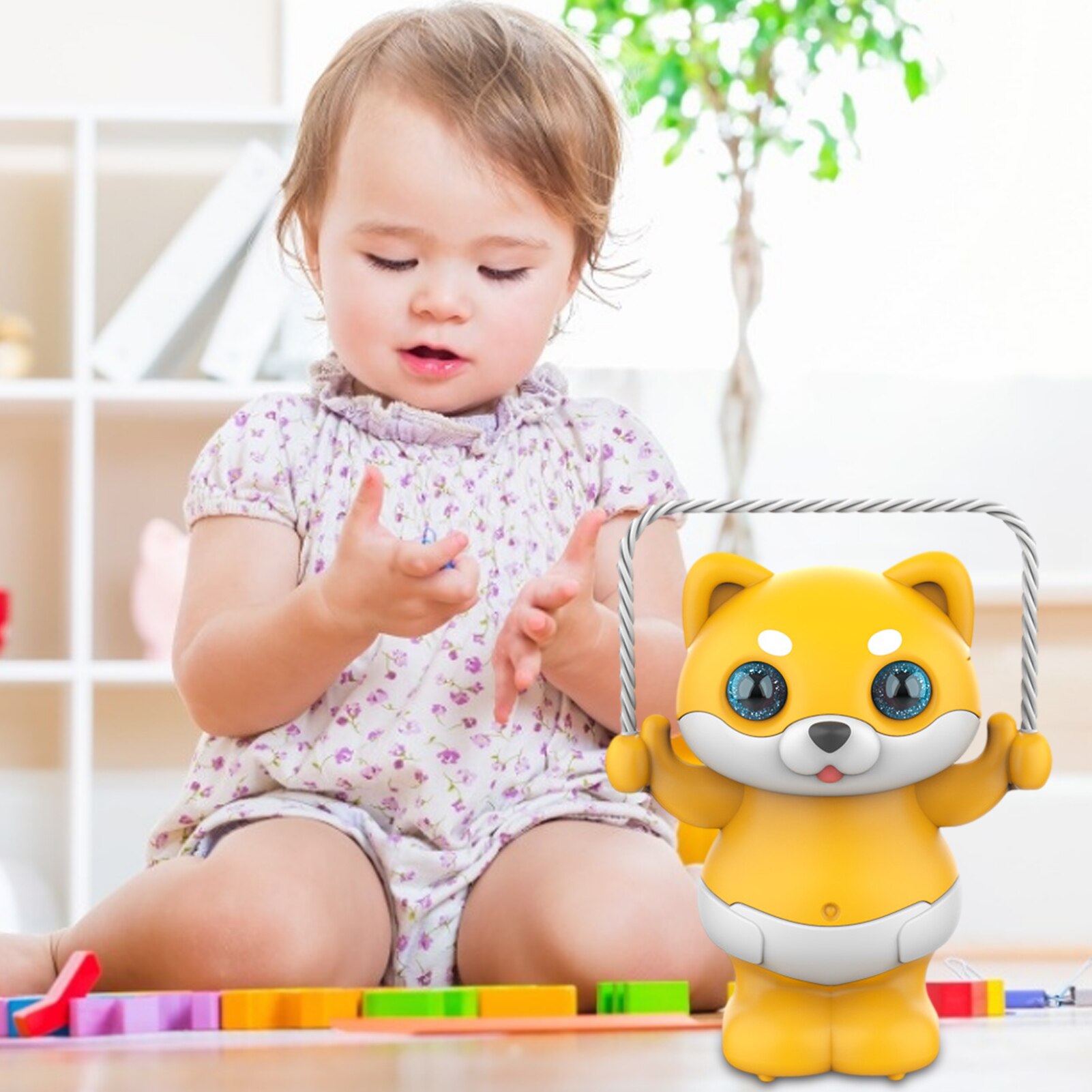 Cute Musical Skipping Rope Animal Toy With Lights And Sounds educational Voice Control Light Music For Kids Children