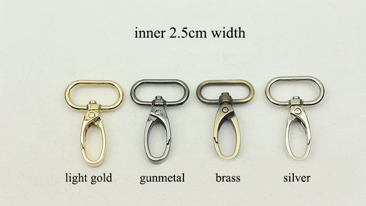 50 Stuks 16-38Mm Zak Band Hanger Haak Gesp Metalen Swivel Kreeft Sanp Sluiting Diy Singels Haken Sleutelhanger trigger Gespen Accessoire: M / Licht Goud