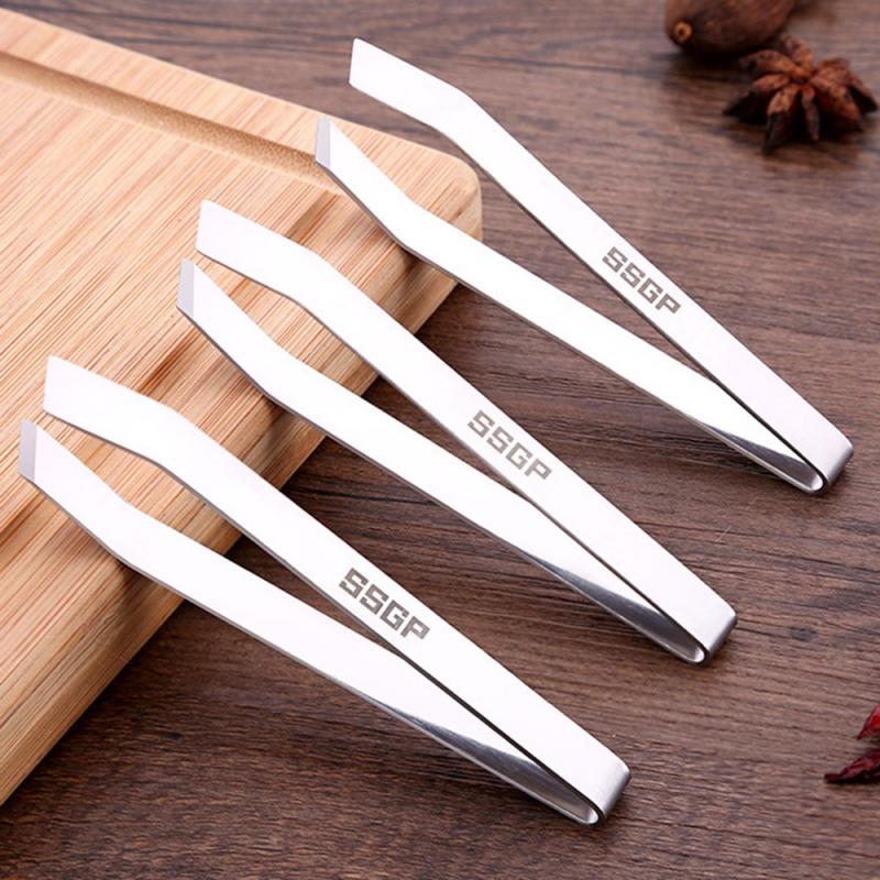 1pc mașini de tuns porc din oțel inoxidabil agrafe de păr pensete clește pentru îndepărtarea părului trageți clemă pene de pui oase de pește gadget de bucătărie