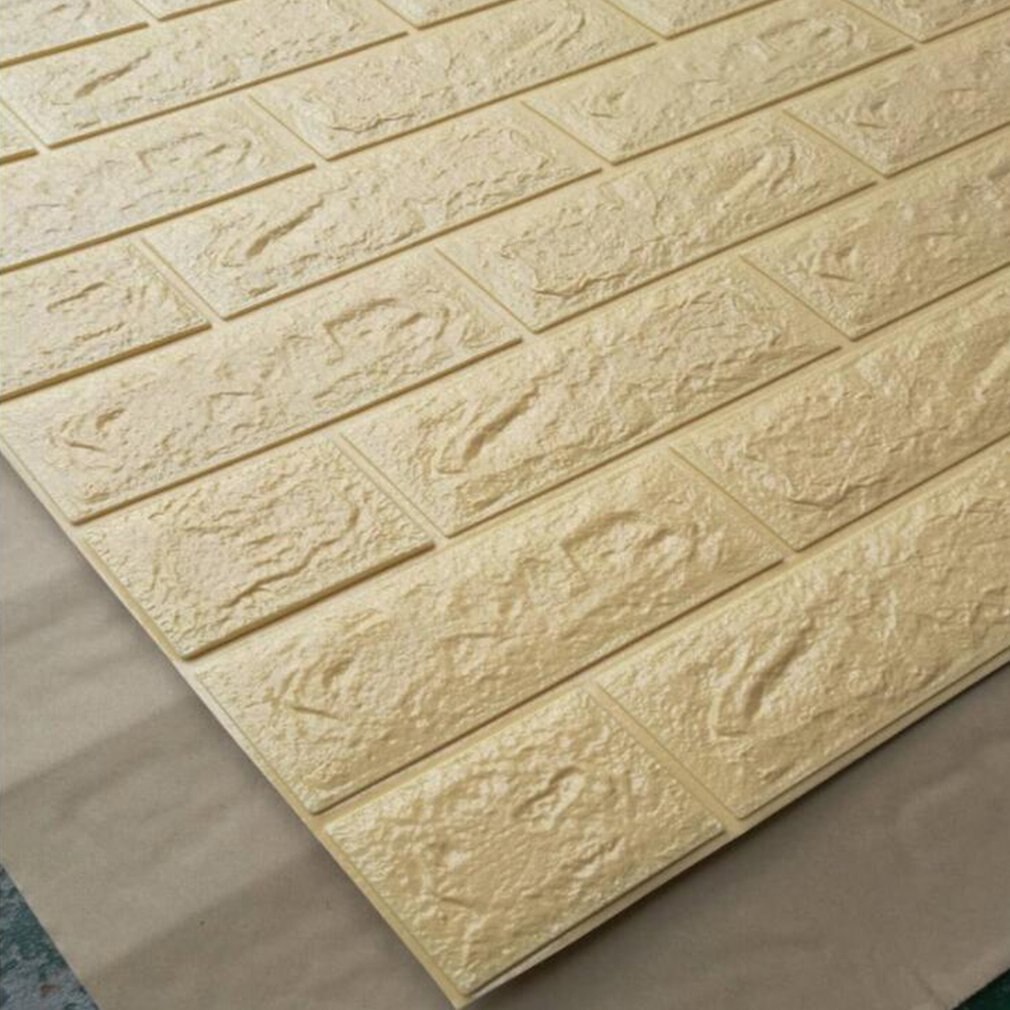 3D Wall Stickers Self Adhesive Foam Brick Room Decor DIY Wallpaper Wall Decor Living Wall Sticker Room Home Drcor 70x15cm: 09