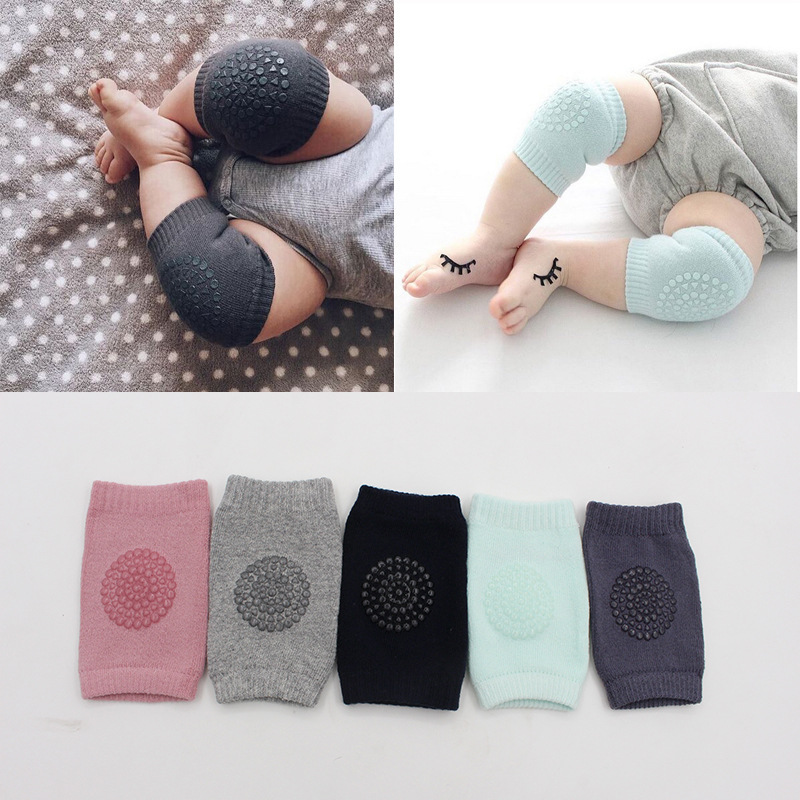 Rosiky Baby Kids Knee socks caps Safety cotton Baby Knee Pads Crawling Protect Baby socks