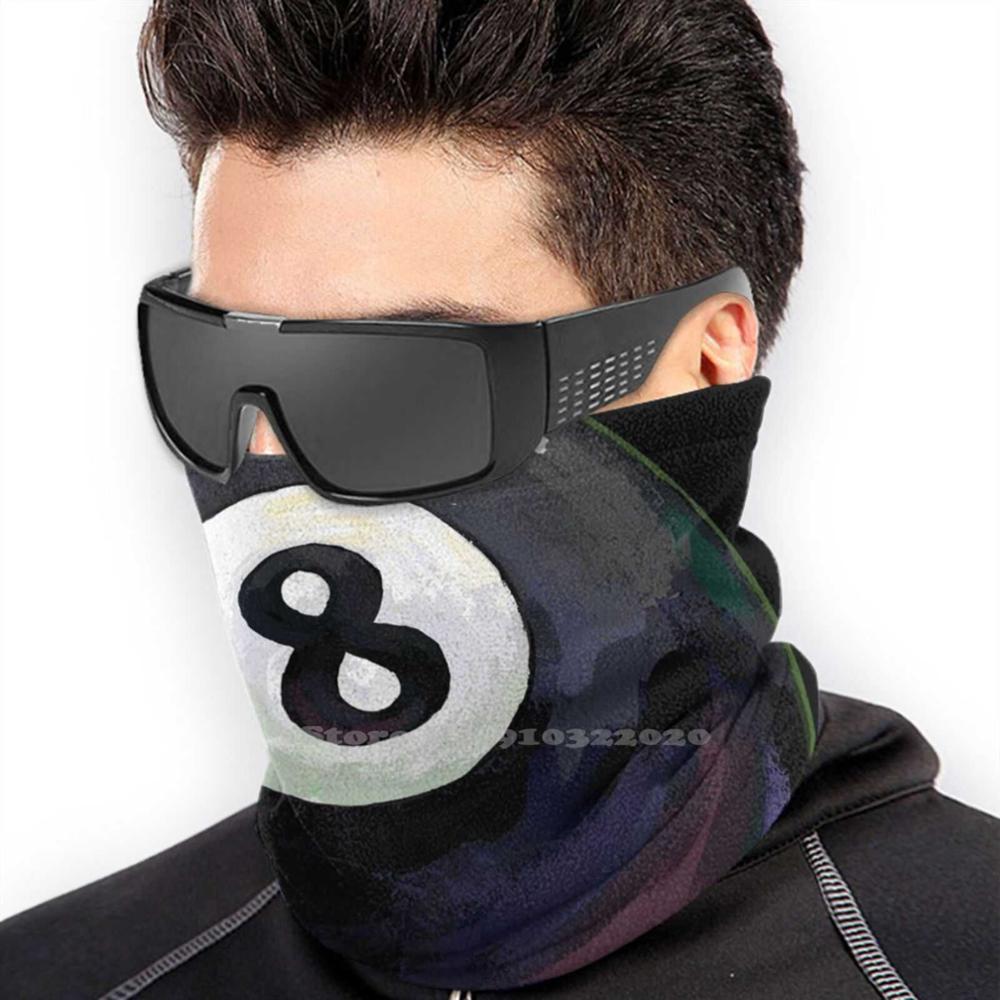 Billiards 8 Ball Men Women Child Girl Scarf Face Mask 8 Ball Eight Ball Pool Ball Pool Players Pool Lovers Indoor Sport Pool