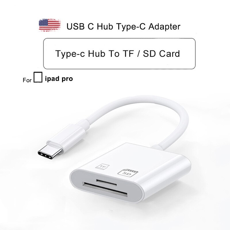 OTG USB Camera Multimemory Adapter for Lightning To Micro SD TF Card Reader Kit for Iphone Ipad for Apple Ios 13 Converter: TYPE-C 1 ip 2
