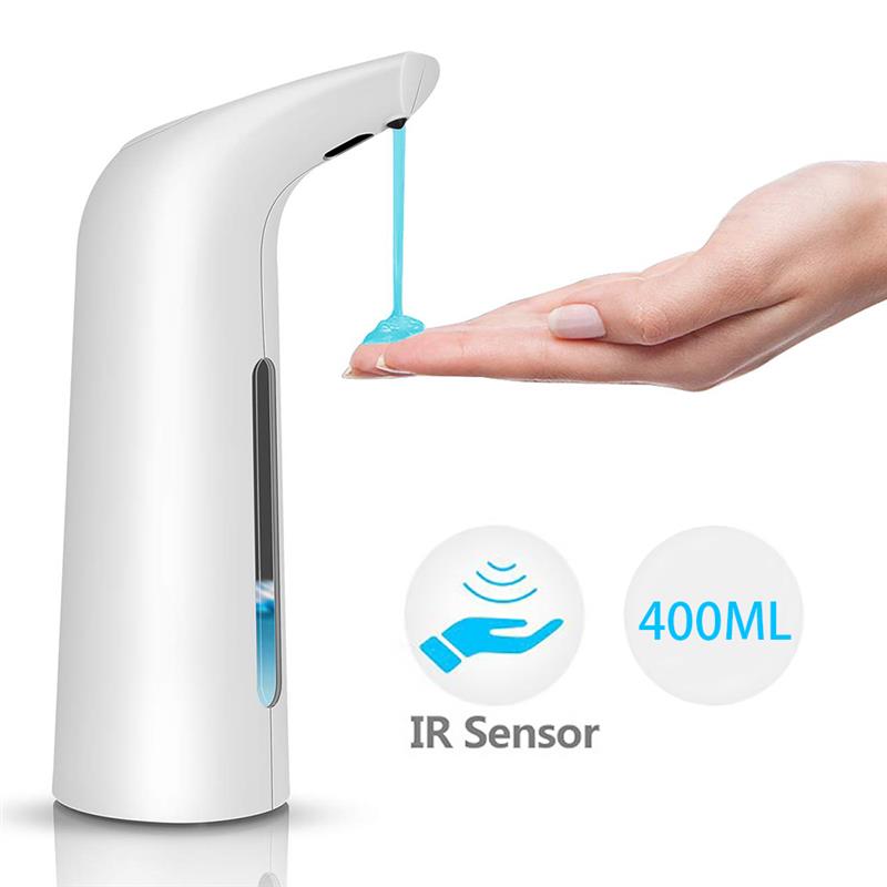 400 Ml Automatische Zeepdispenser Hand Gratis Touchless Sanitizer Badkamer Dispenser Smart Sensor Zeepdispenser Voor Keuken