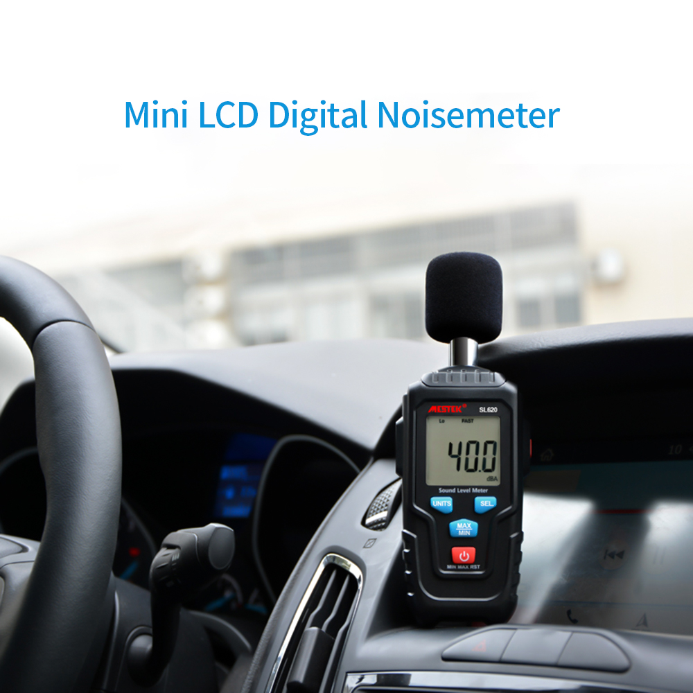 Medidor de nivel de sonido Digital Mini LCD 35-135dB instrumento de medición de volumen de ruido probador de monitoreo de decibelios