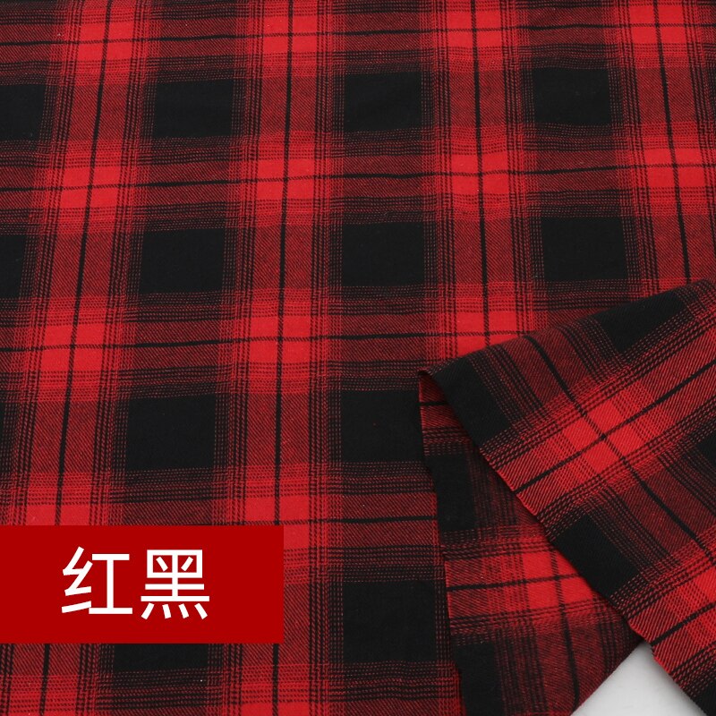 145cm*50cm Grinding Wool Plaid Shirt Fabric JK Clothing Skirt Jacket Pants Household Cloth Fabric DIY Apparel Sewing &amp; Fabric: 014
