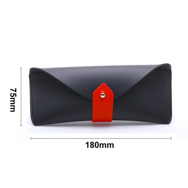 Iboode pu læder brille etui cover solbriller læsebrille holder briller solid opbevaringsboks pose brillebeskytter