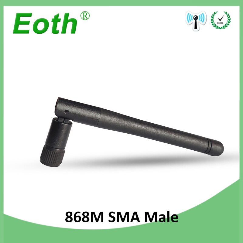 EOTH 1 2 stücke 868mhz antenne 3dbi sma männlichen 915mhz lora antene pbx iot modul lorawan Signal empfänger antena hoch gewinnen