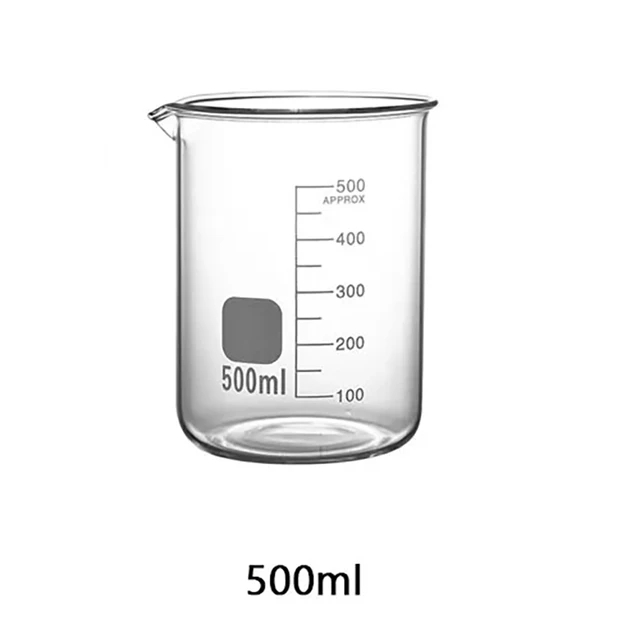 Laboratorie Borosilikatglas Bægerglas Målebæger Kemisk Glas Kop: Blomme