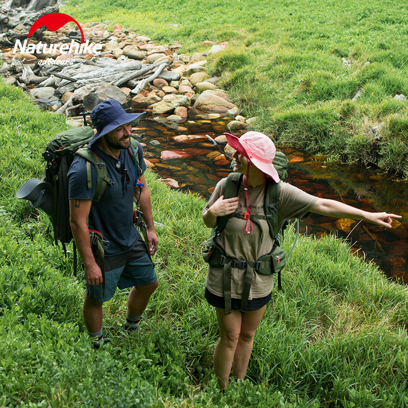 Naturehike-sombreros Reversible de verano al aire libre, bloqueador solar, gorro de pesca, sombrilla, gorras para senderismo, transpirable, suave, portátil, plegable