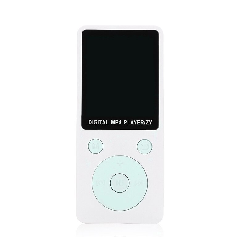MP4 Music Player Portable HD Screen Support 32GB TF Card Recording Radio @M23: White