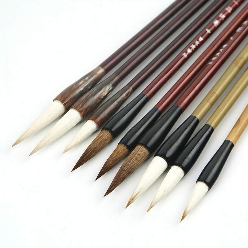 Woolen Weasel Hair Chinese Traditional Calligraphy Brush Pen Set Calligraphy Writing Brush the Scholar&#39;s Four Jewels