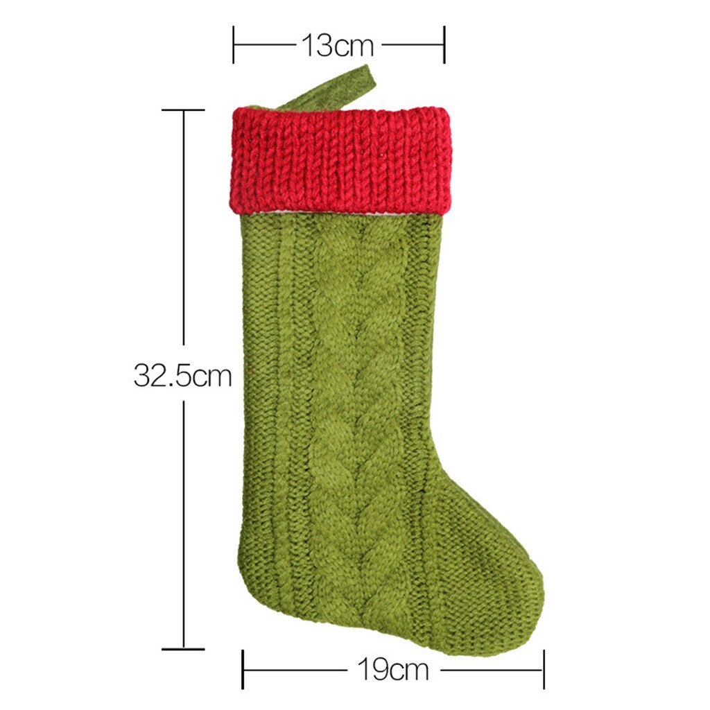 Kerst Kousen 12 inches Knit Kerst Kousen voor Seizoen Decor Xmas Boom Ornamenten Party Kids Bags # SS