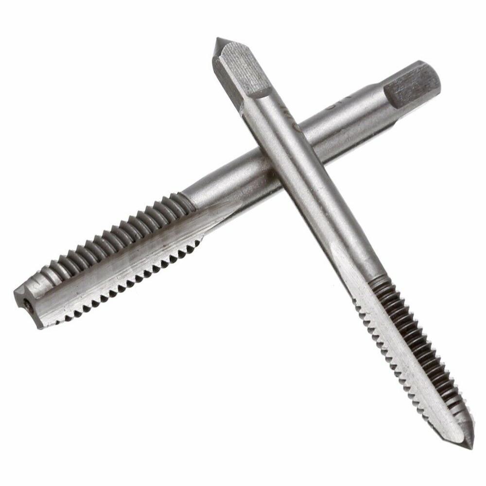 Máquina de tornillo manual HSS M3 M4 M5 M6 M8, juego de conector métrico taladro, herramientas de mecanizado, llave t 1/4, 5 uds.