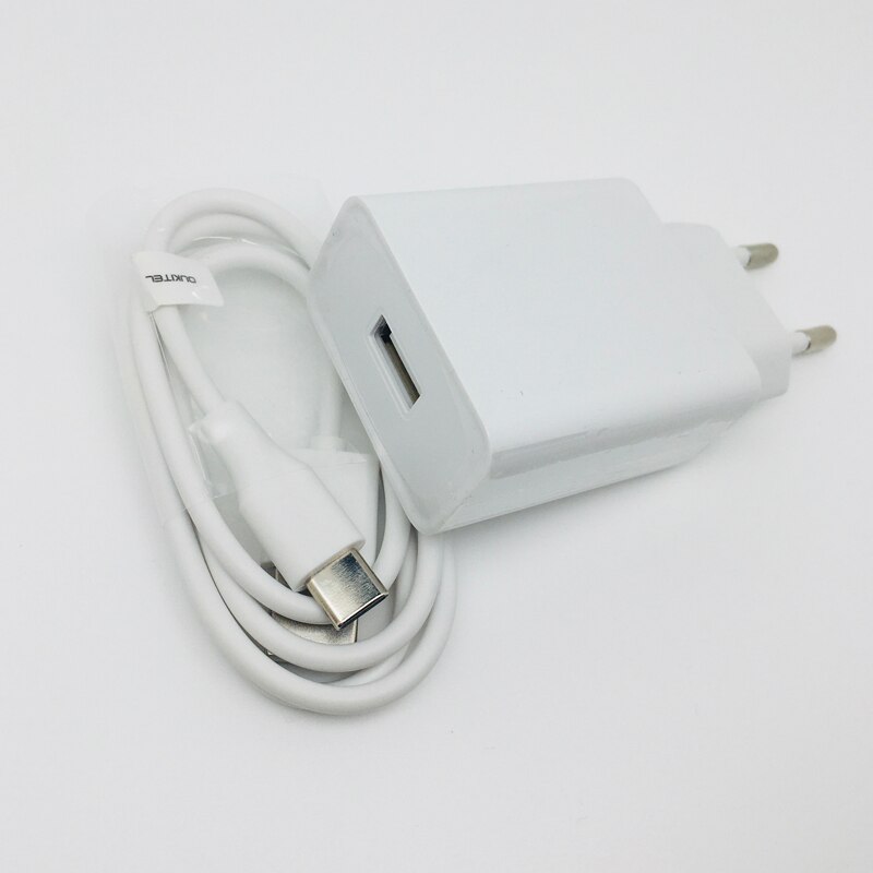 Originele Oukitel WP7 Snelle Eu Charger Travel Power Adapter Plug + Micro Usb Data Draad Lijn Kabel