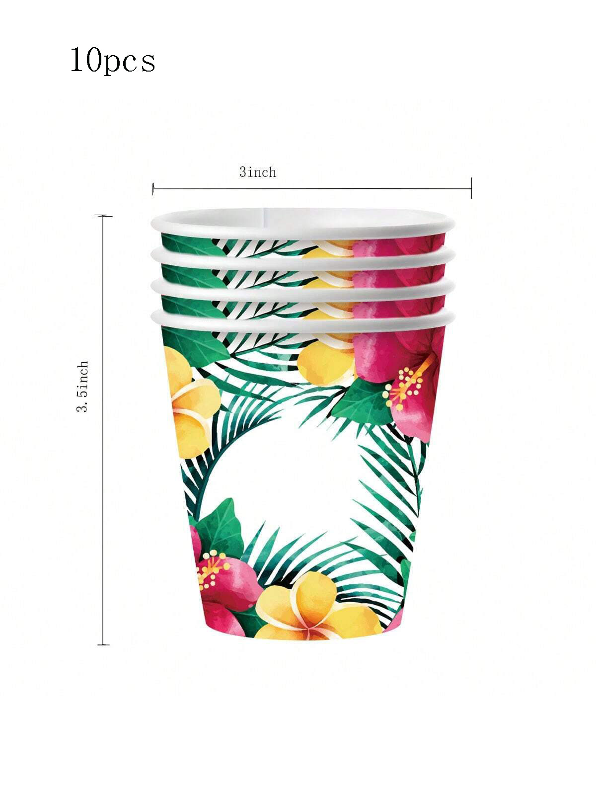 Tropisk stil blomsterfest servise engangstallerken kopp papirhåndkle servise vind: Oliven