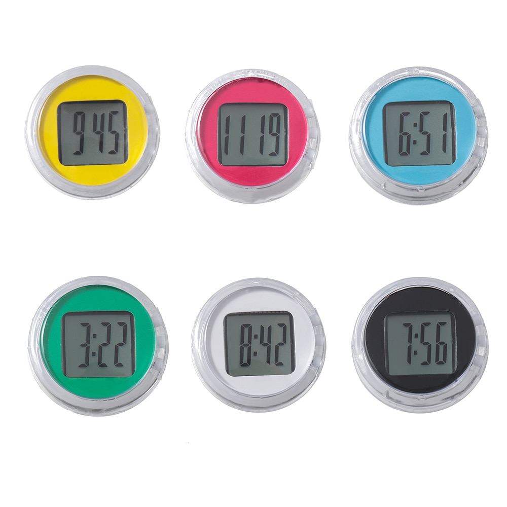 Mini relojes para motocicleta, reloj Digital resistente al agua con soporte para motocicleta, estilismo para coche, 1 ud.