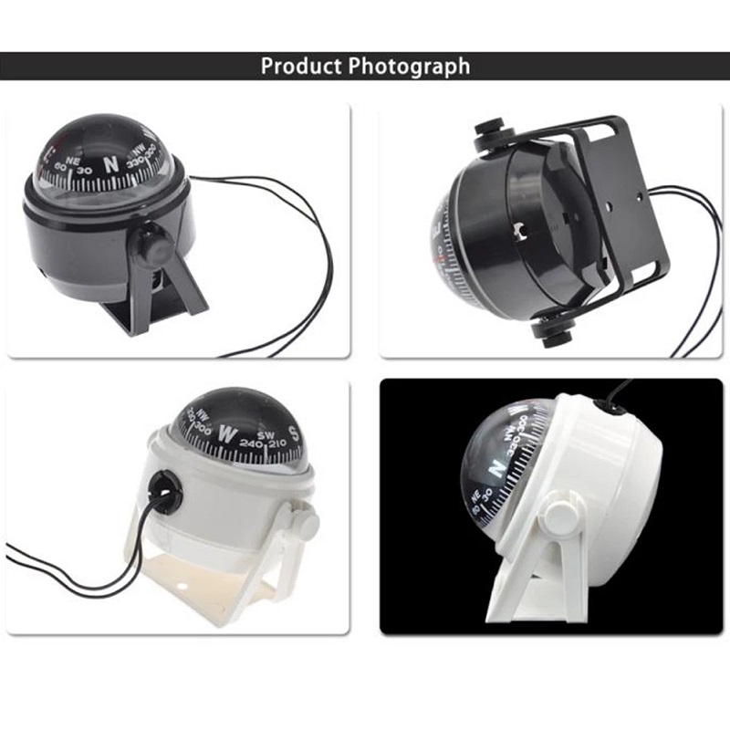 Boot Kompas Met Elektronische Led Licht Waterdicht Nautische Kompas Zee Draaibare Marine Voor Marine Navigatie Positionering