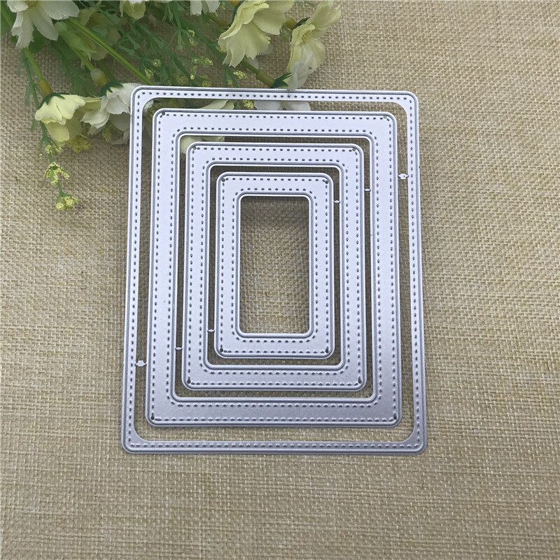 Stitched rectangle frameMetal Cutting Dies Stencils For Card Making Decorative Embossing Suit Paper Cards Stamp DIY