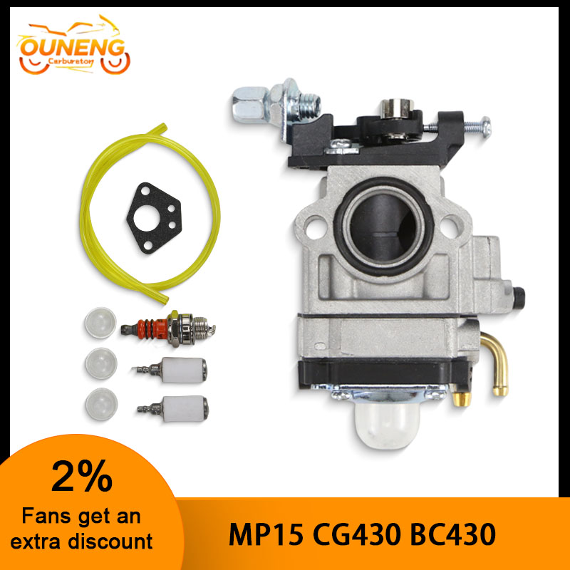 Walbro carburateur tondeuse 1107 cg430 carburateur MP15 1E40-5 43CC 52CC carburateur CG430 CG520 BC430 BC520 débroussailleuse tondeuse: MULTI