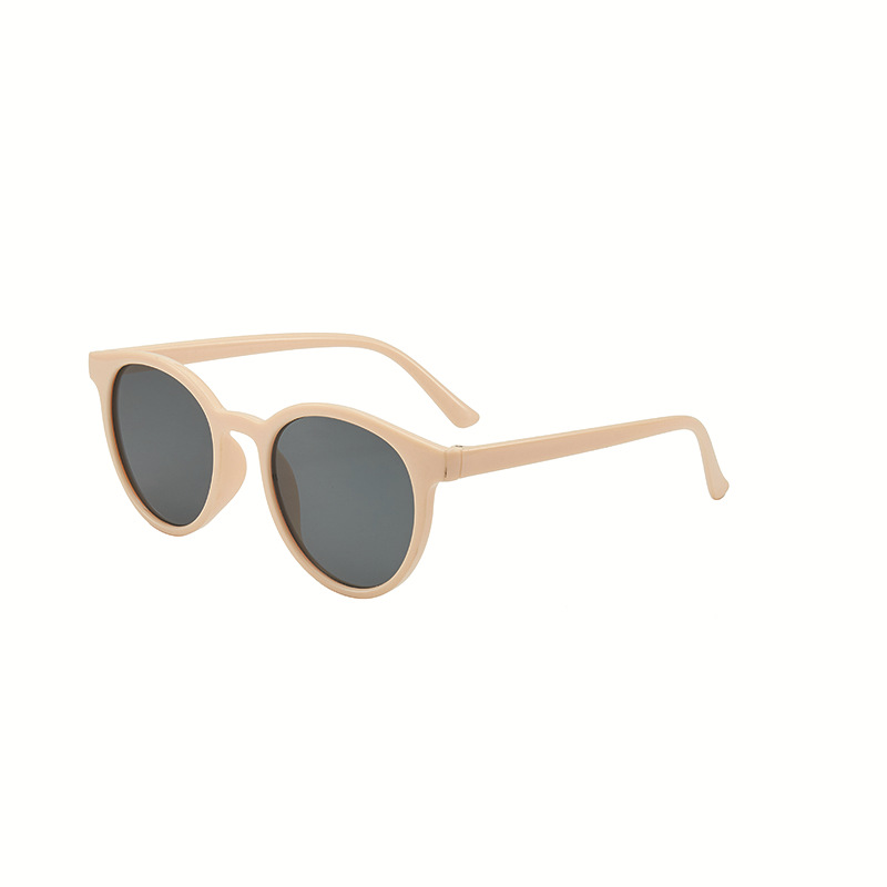 Gafas de sol con montura completa para hombre y mujer, lentes de sol con montura redonda Retro, de femenina, de gran tamaño, a la , UV400, 2022: Beige